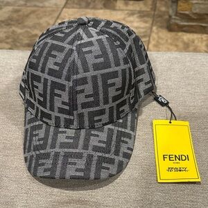 Black and Gray Monogram Cap